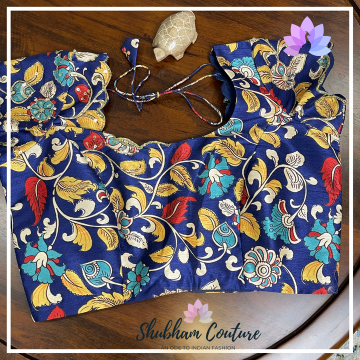 Blue Kalamkari Blouse