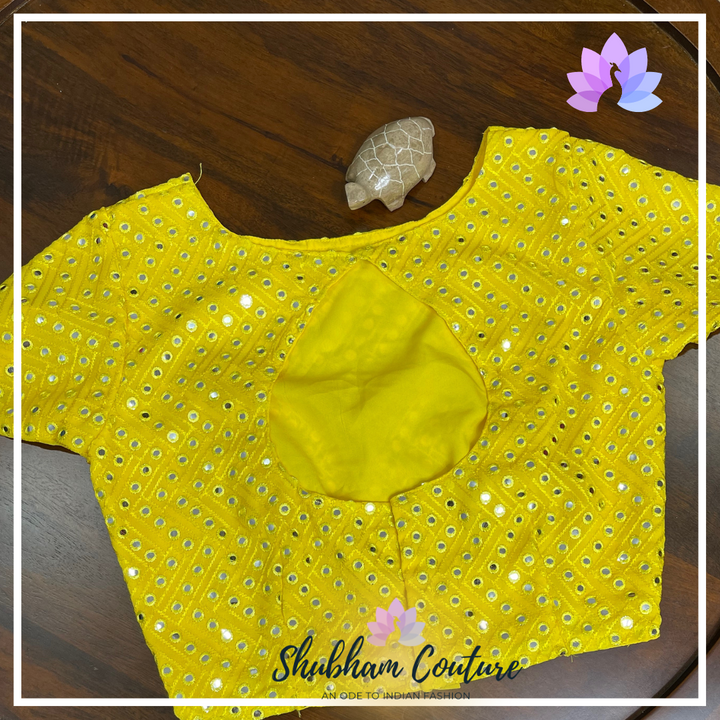 Yellow mirror blouse