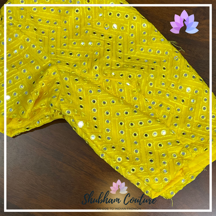 Yellow mirror blouse